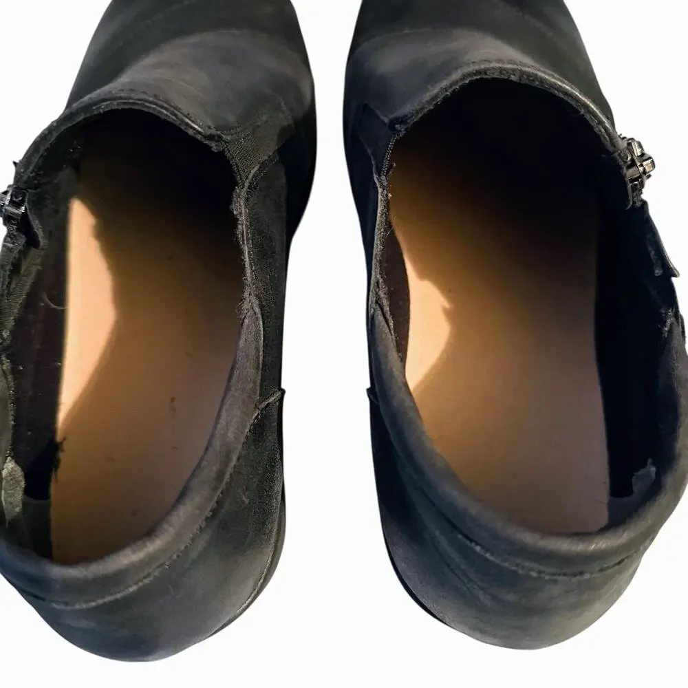 Ziera Sage Women’s Black Leather Comfort Shoes EU 38 / US 7.5–8 Side Zip Nursing